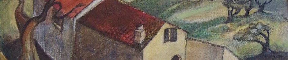 Mas del Gaill. 1960, pastel et aquarelle