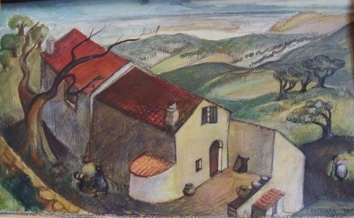 Mas del Gaill. 1960, pastel et aquarelle