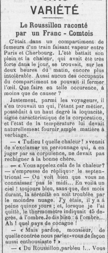 Le Roussillon 1896 description du Roussillon pays de cocagne 29 05 a