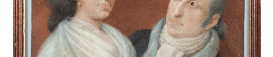 Double portrait de l’extrême fin du XVIIIe s. Double portrait de l’extrême fin du XVIIIe s.