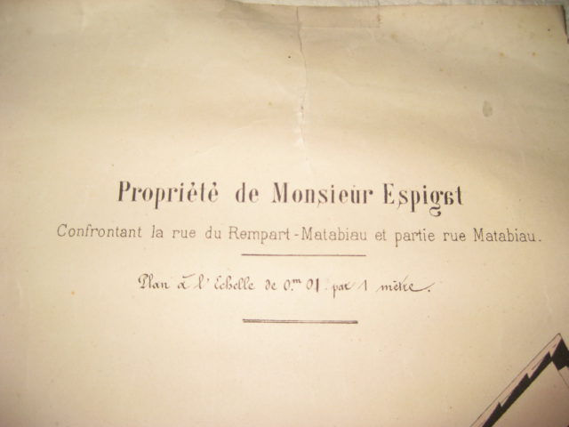 18760802-ESPIGAT-Propriété-Rue du Rempart Matabiau et Rue Matabiau (Origine DOAZAN)-01