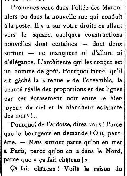 toits d'ardoises contre toits de tuiles 1912 14 dec le cri 3