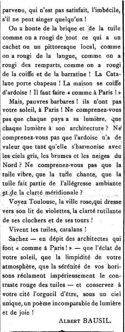 toits d'ardoises contre toits de tuiles 1912 14 dec le cri fin