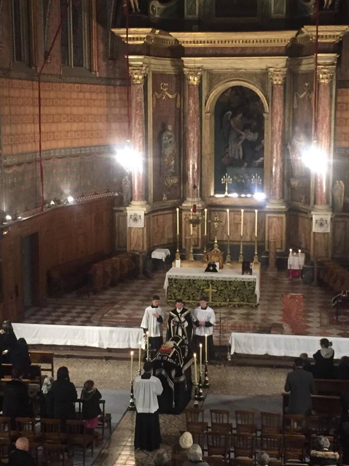 messe commémorant la mort de Louis XVI, 21 janvier 2018, Perpignan. 